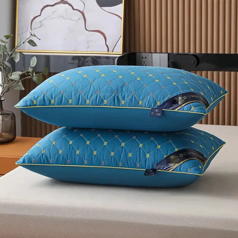 Polyester fibre pillow showing colour options and multiple fill weight selections
