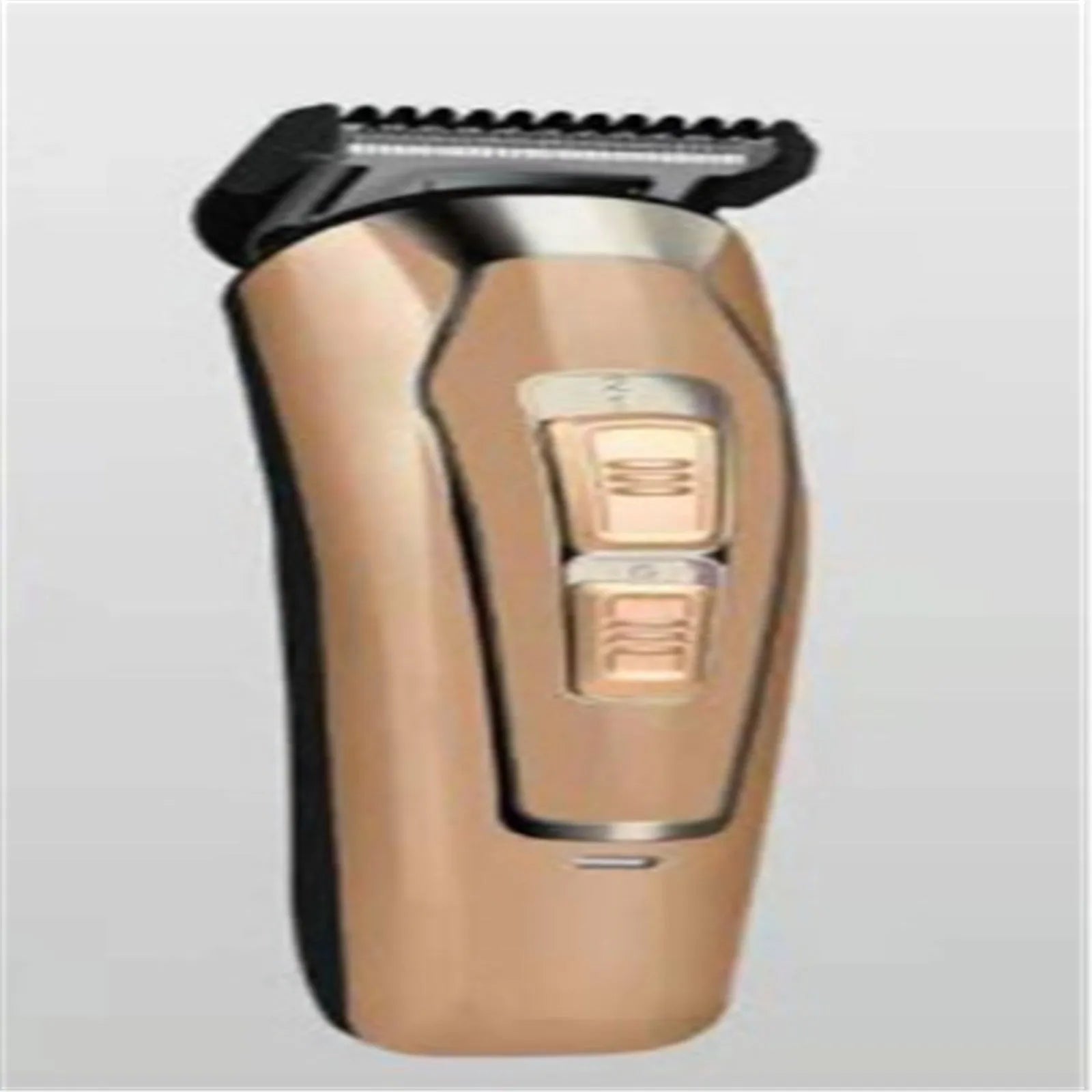Rechargeable electric hair clipper with stainless steel blades in dark blue or coffee colour with European plug