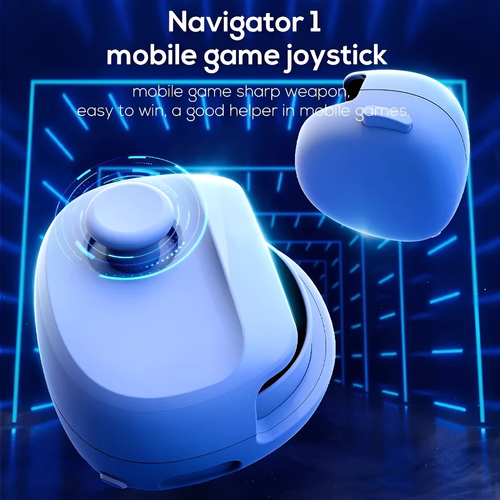 Black or white USB gaming stick controller with ABS plastic construction measuring 8.8cm