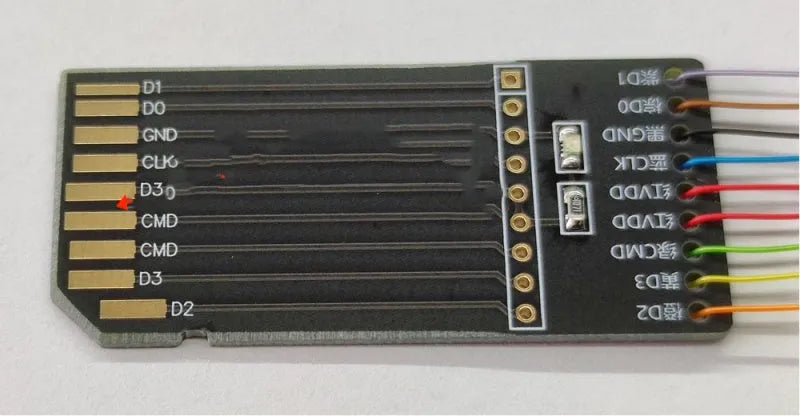 EMMC read write tool for car audio host maintenance on BMW, Audi, and Porsche vehicles.