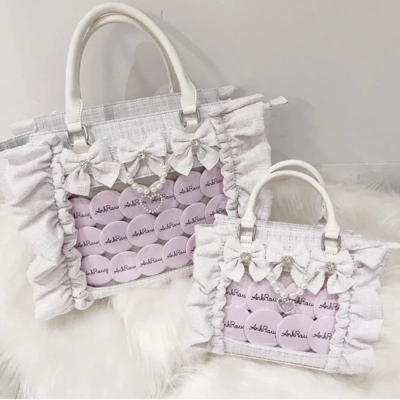 Badge Bar Zha handheld diagonal cross bag for women small size 32cm upper length polyester lining