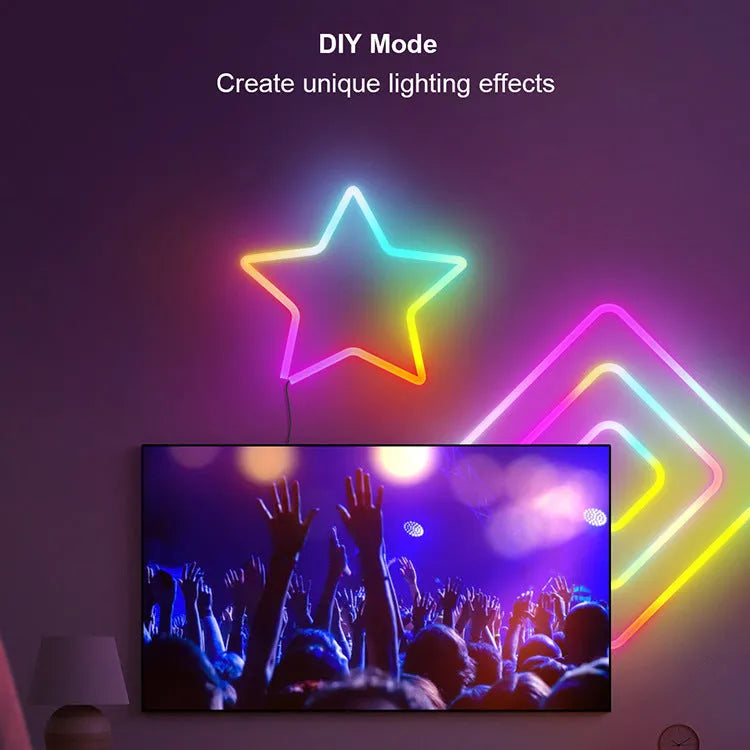 3 metre RGB magic colour Bluetooth WIFI phantom neon LED strip lights with remote control