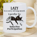 Ceramic thermal transfer mark coffee mug with 11oz capacity and creative picture style surface