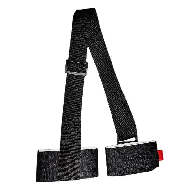 Adjustable skiing bandage strap with hook and loop fastening in multiple colours
