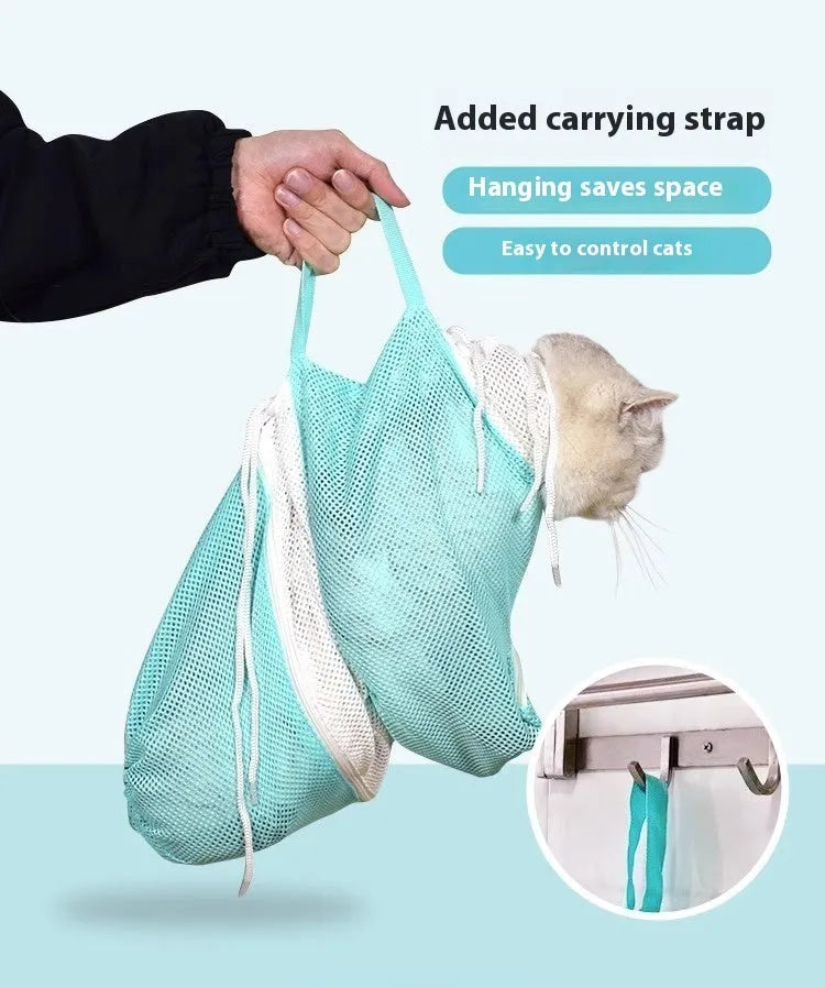 5th generation cat grooming bag in detachable design with scratch-resistant material for pet grooming