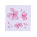 Cherry blossom flower pattern car sticker on vehicle window showing two size options