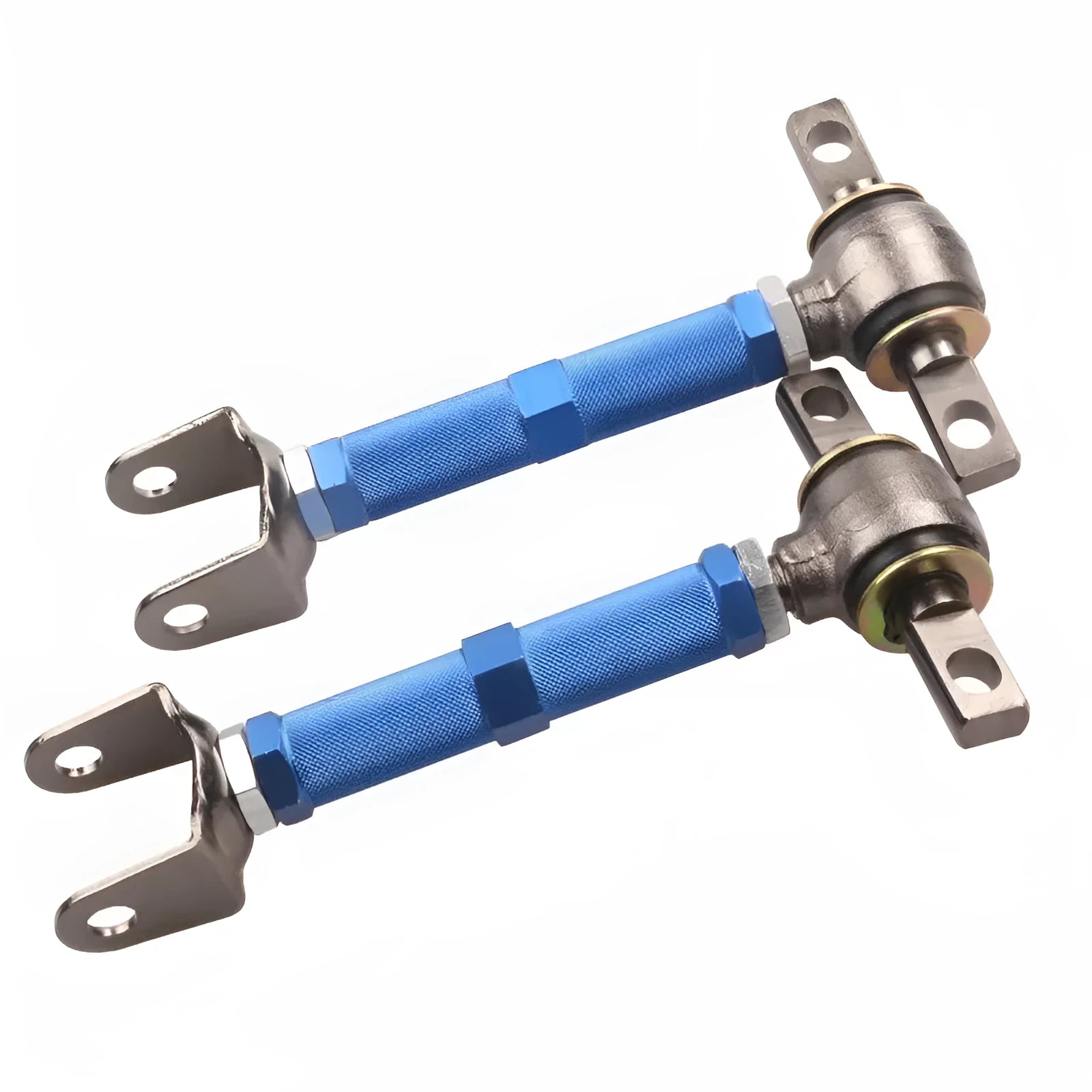 Blue aluminium alloy rear wheel recliner pull rods for Honda Civic EP3 suspension modification