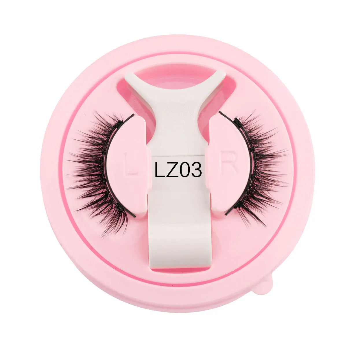 Set of five reusable waterproof false eyelashes in natural thick styles LZ03 LZ04 LZ05 LZ08 LZ14