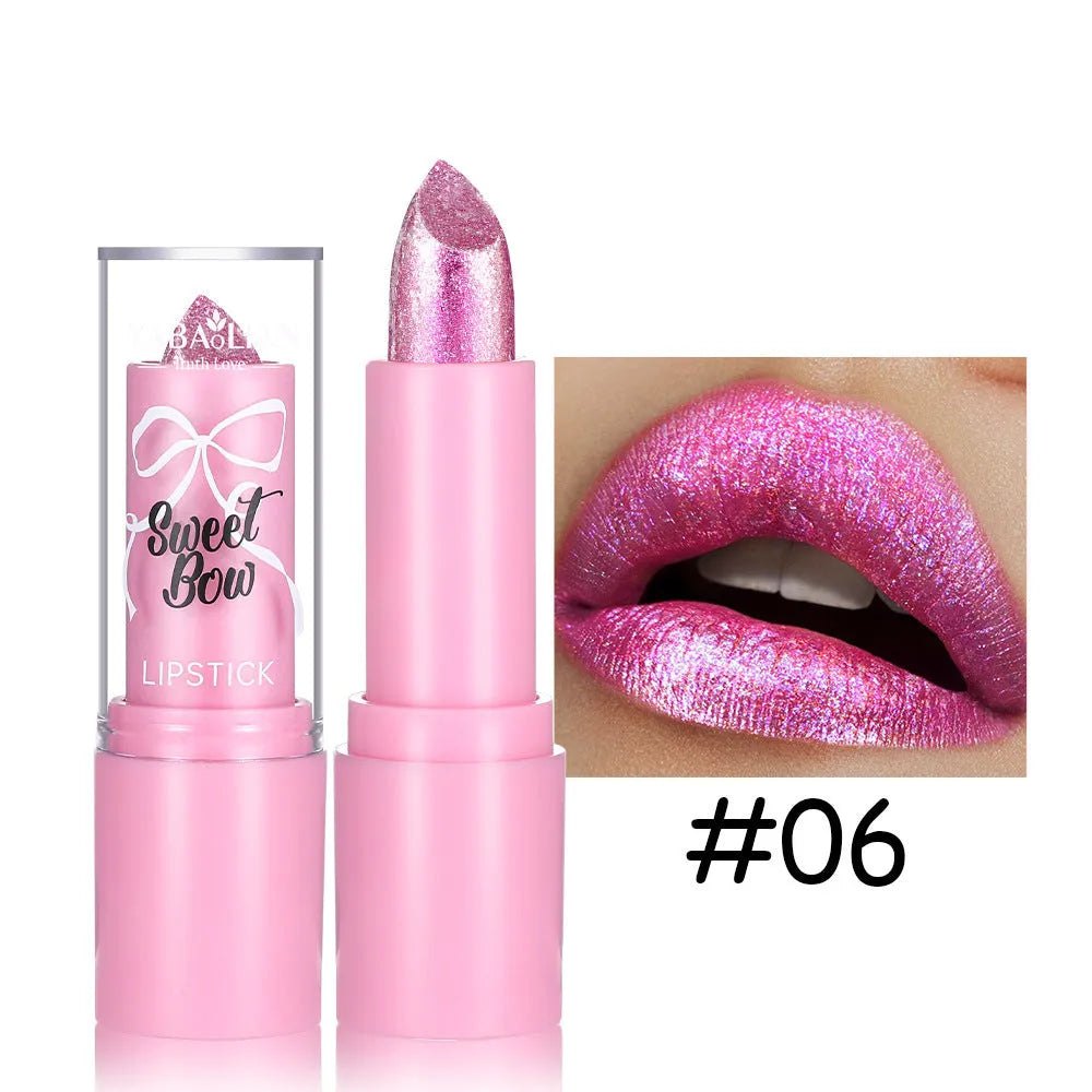 XINGX Diamond Lipstick with Sweetheart Bow design in six colour options