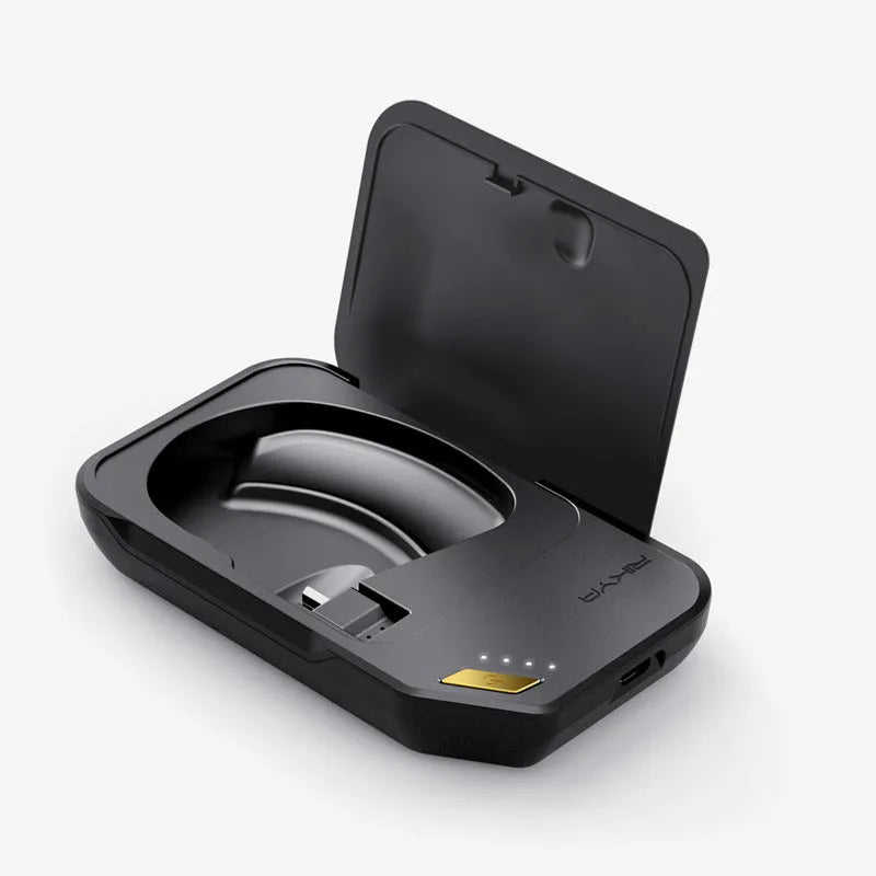 Wireless sweatproof earphones with 300mAh battery in Black Gold colour option