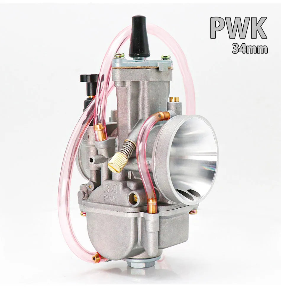PWK sandblasted motorcycle carburetor upgrade kit in colour box packaging for KR150 KSR modification