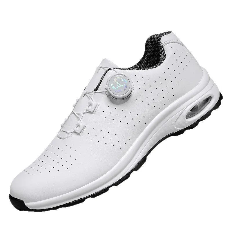 Black low-top mesh casual tennis shoes with cross shoulder straps and round toe design