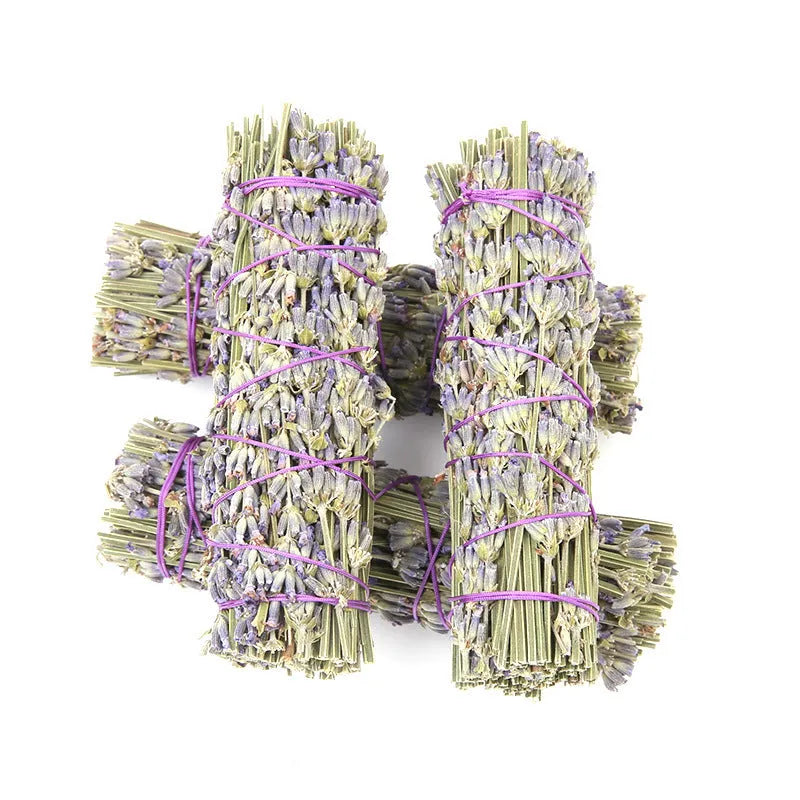 Natural dried flower lavender aromatherapy stick measuring 4 inches long