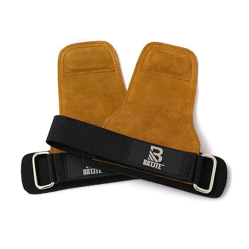 Brown fitness wrist protector for horizontal bar exercises and pull-up training