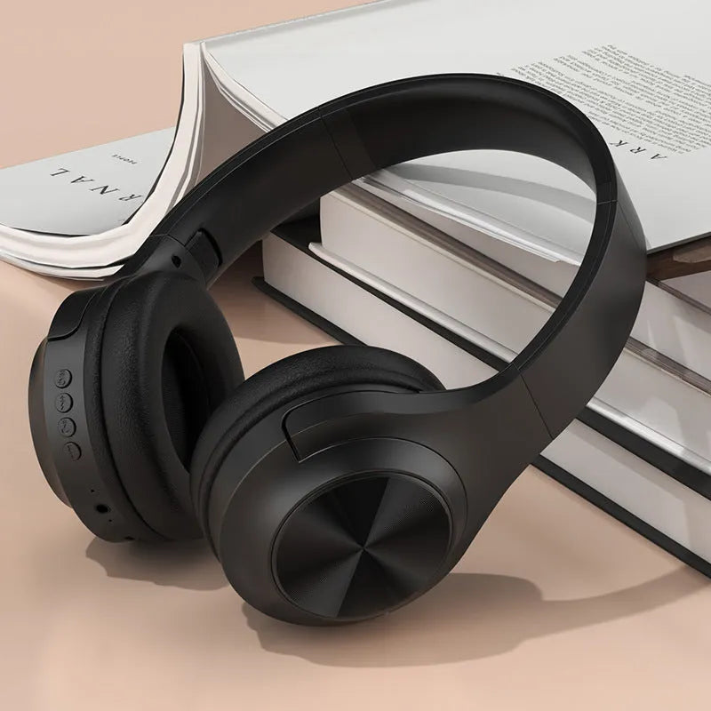 Personalised wireless Bluetooth headset with creative design in chalk black, ivory white and youth green colour options