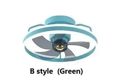 500mm diameter modern ceiling fan light with integrated lighting fixture in multiple colour options