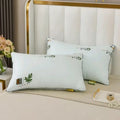 Polyester fibre pillow showing colour options and multiple fill weight selections