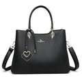 Women's messenger bag with multi-layer shoulder strap in seven colour options