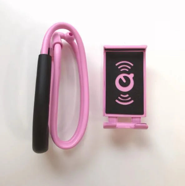 Universal smartphone holder in multiple colours showing 360-degree rotation feature.