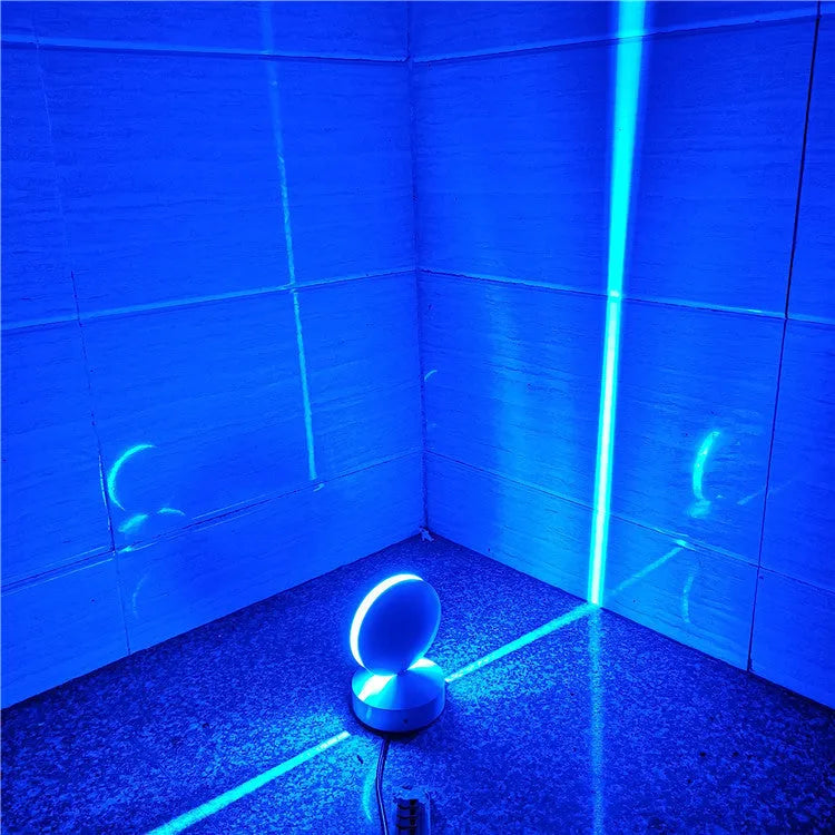 Modern aluminium corridor wall spotlight bar lamp with glass lens and LED lighting in five colour options
