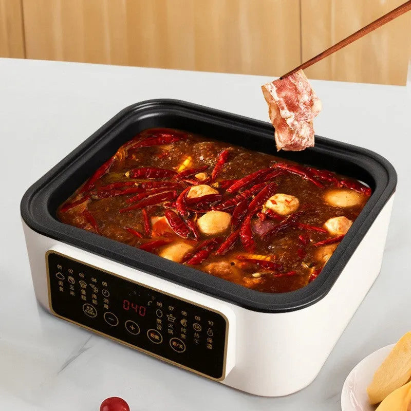 28 litre electric kitchen steamer with stainless steel rack and automatic measuring function