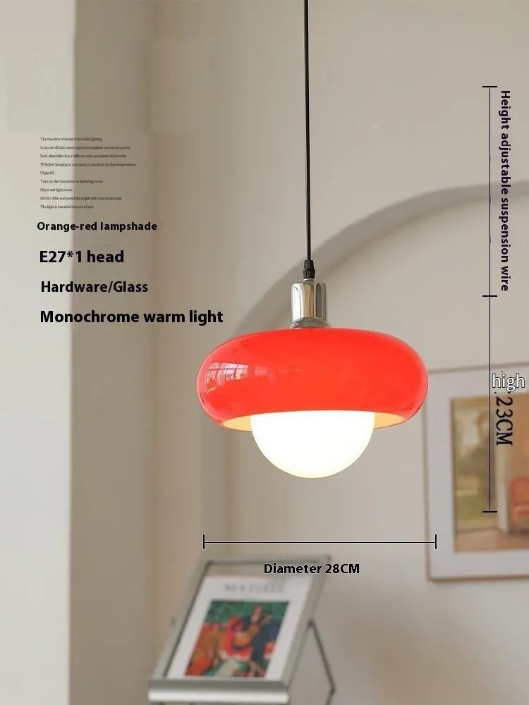 Bauhaus pendant light with three milk white egg tart glass shades for ceiling mounting