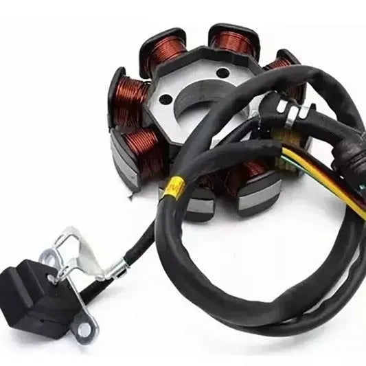 Black stator coil for single cylinder motorcycle magnetic motors model K079-1019
