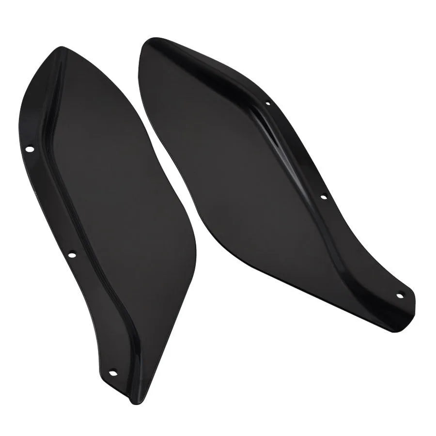 Pair of Harley motorcycle side wing head covers in ABS plastic for Touring models 1996-2013