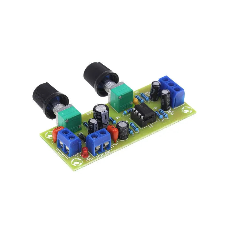 Single power supply 10-24V front stage audio board with FR-4 PCB and mounting holes