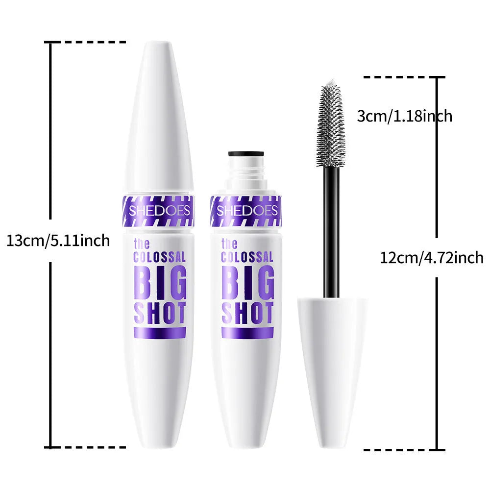 White waterproof mascara with 10ML content for sweat-proof quick-drying application