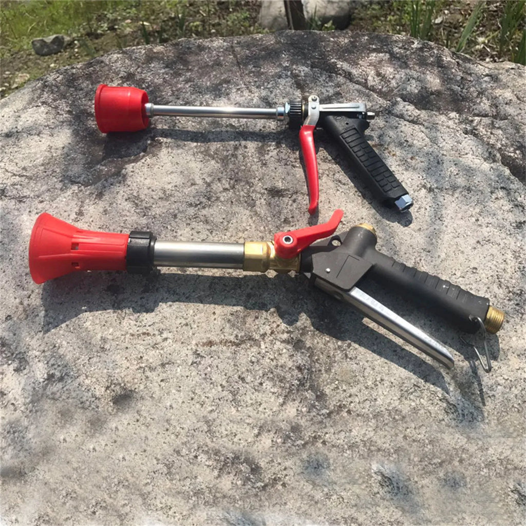 Agricultural high-pressure spray gun with submachine gun design for pesticide spraying