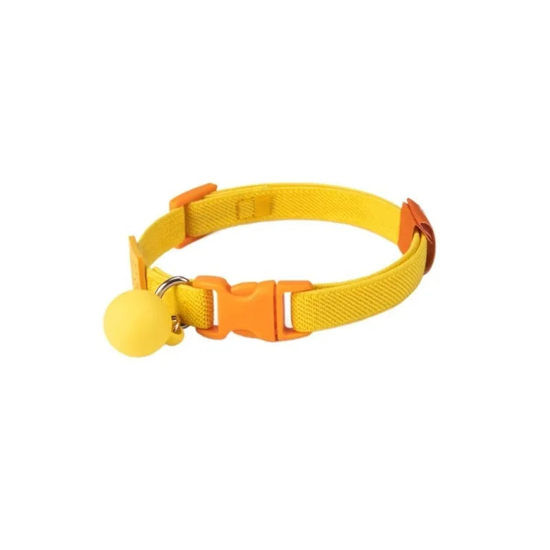 Small dog polyester elastic pet collar in multiple colours with 22-32 cm adjustable length