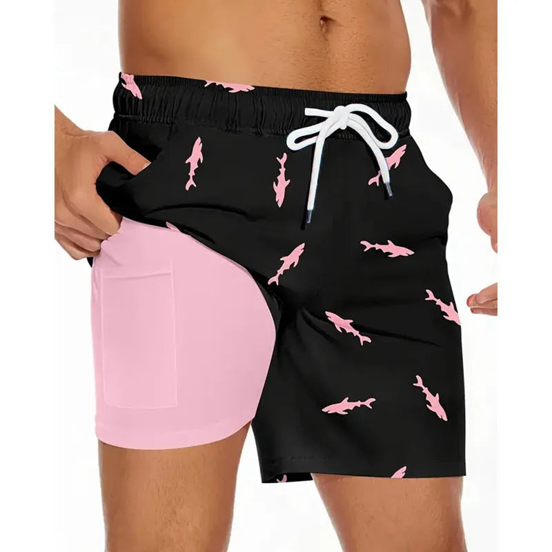 Men's loose fit polyester beach pants in multiple colours available in sizes XS to 5XL