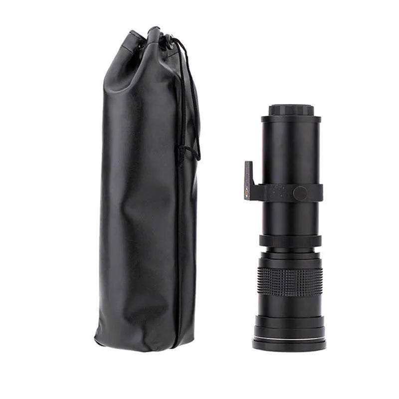 420-800mm telephoto zoom camera lens adapter with T-port connector ring