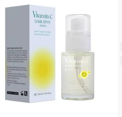 30ml bottle of vitamin C facial serum for spot removal treatment