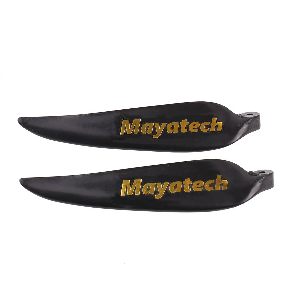 Black plastic folding fittings for canoe and kayak paddles, shown disassembled.