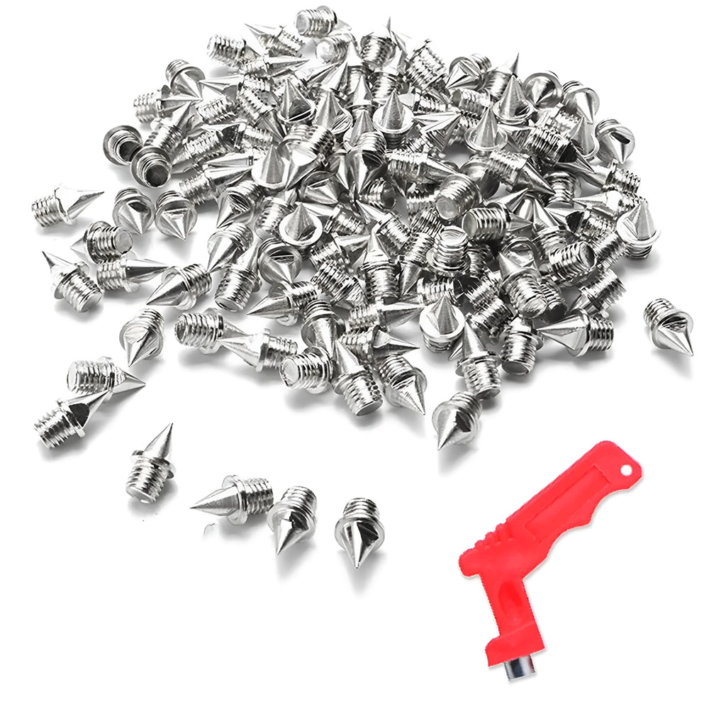 120 steel track and field running spikes in gold and silver colours for replacement use