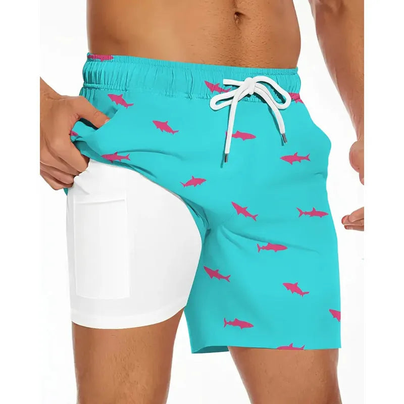 Men's loose fit polyester beach pants in multiple colours available in sizes XS to 5XL