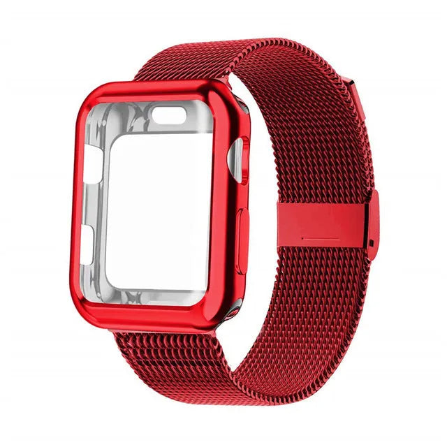 Magnetic Milanese loop metal TPU band for Apple Watch in multiple colours and sizes.