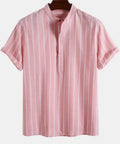 Loose fit printed polo shirt in a cotton blend fabric available in multiple colours and sizes.