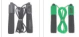 Adjustable 3 metre skipping rope with sponge grip handles in multiple colour options