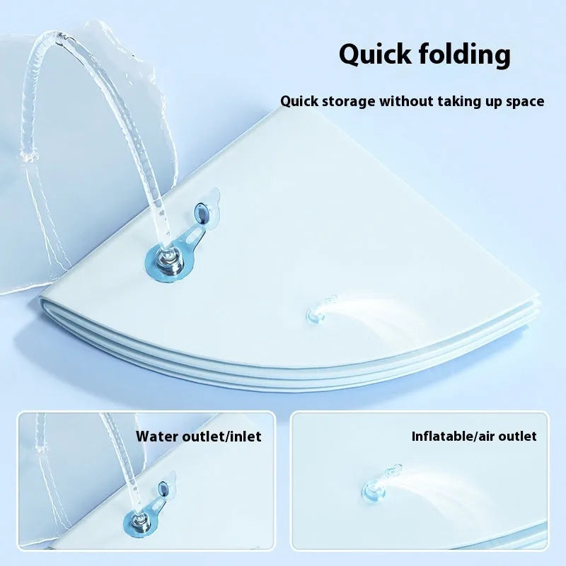 PVC inflatable water cooling bed for pets in dolphin and shark designs
