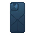 Black TPU iPhone 13 phone case with a built-in metal ring stand on the back.