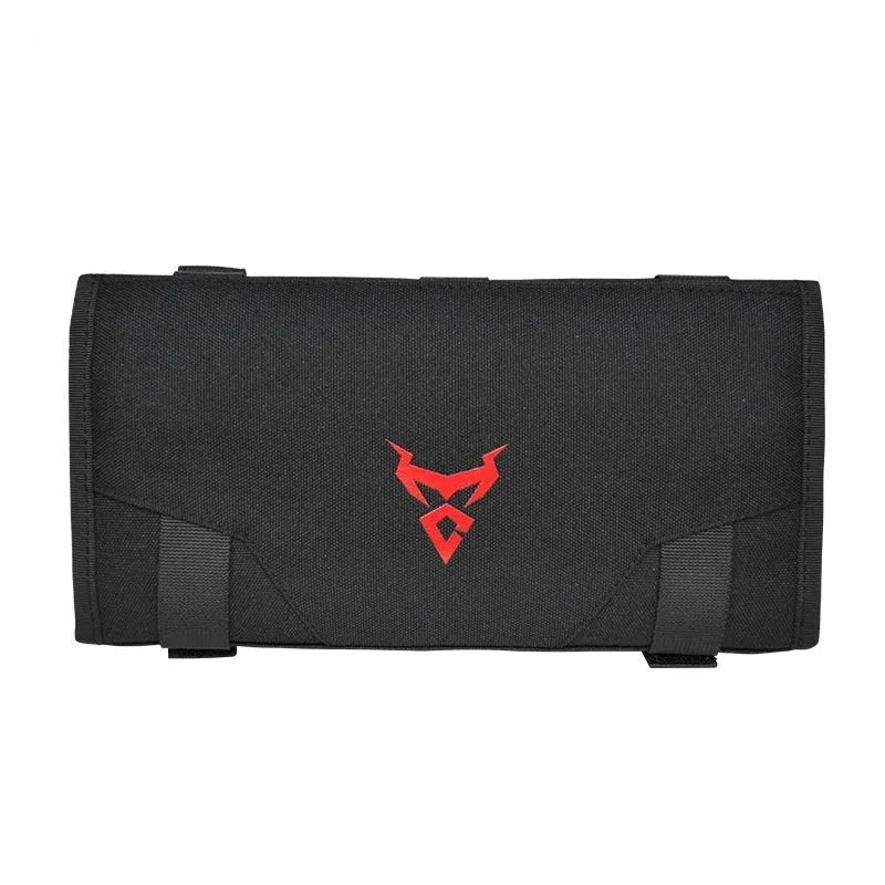 Motorcycle folding tool bag in Oxford cloth compact size 25.7 by 5 by 13.7 centimetres