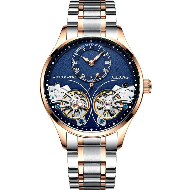 Seiko automatic men's watch with tourbillon and moon phase on titanium case