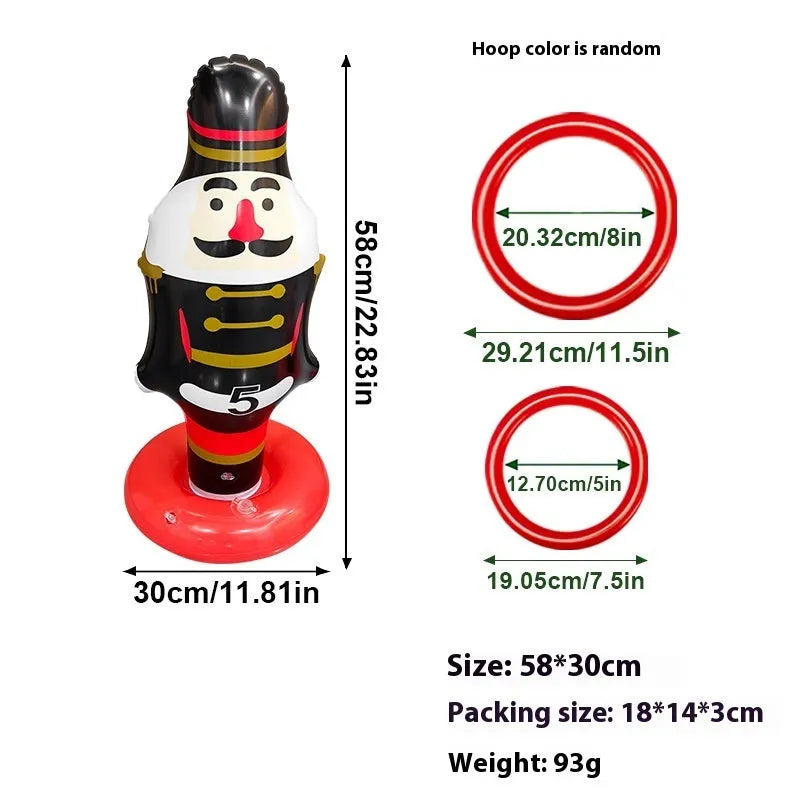 PVC inflatable Halloween throwing toy with octopus design for ghost festival games