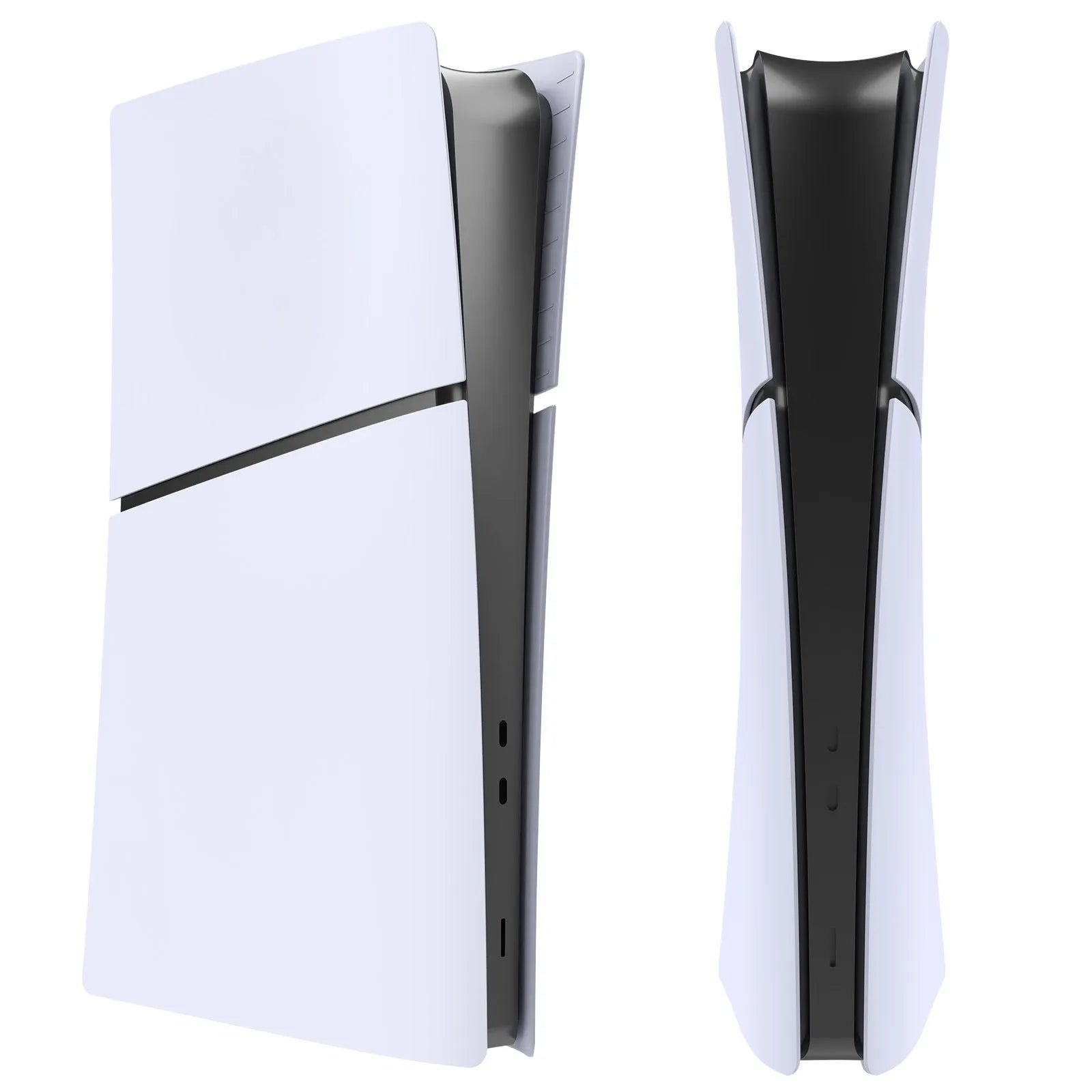 PS5 Slim ABS protective shell replacement kit showing colour options for Digital and Optical Drive models.