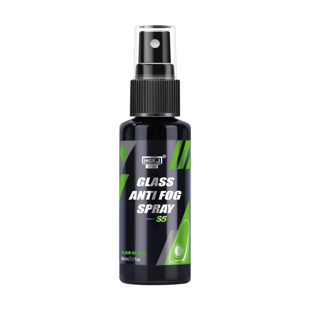 Car glass antifogging spray bottle for windscreen and window condensation prevention