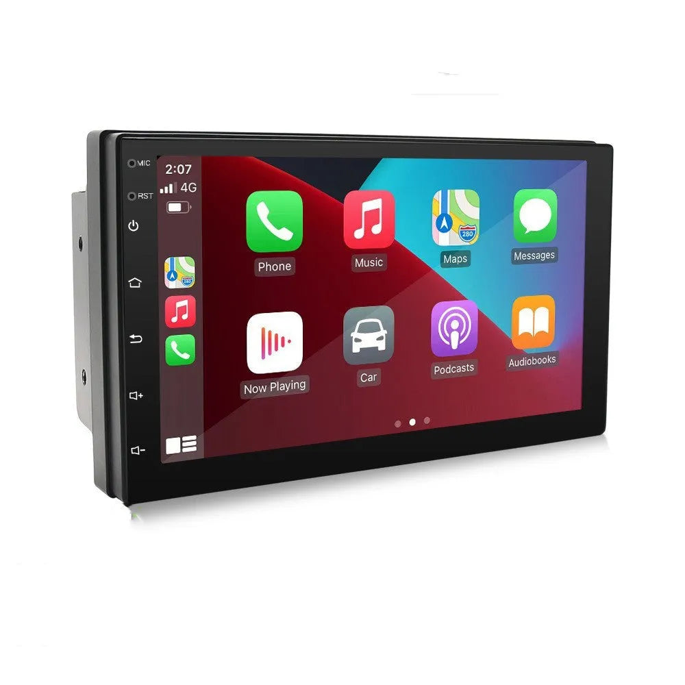 Black universal 7-inch car navigation MP5 player with GPS and radio functions for manual transmission vehicles