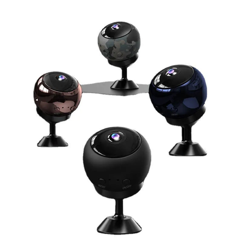 White wireless WIFI security camera with 1080p HD resolution and ABS plastic housing